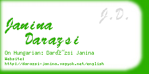 janina darazsi business card